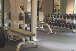 Free Weight Room Portion of the Fitness Gym